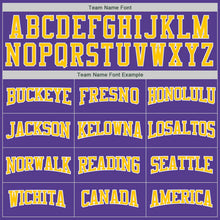 Load image into Gallery viewer, Custom Stitched Purple Gold-White Sports Pullover Sweatshirt Hoodie