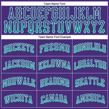 Load image into Gallery viewer, Custom Purple Teal-White Authentic Drift Fashion Baseball Jersey