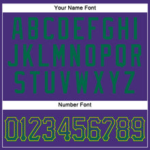 Load image into Gallery viewer, Custom Purple Kelly Green-Gold Authentic Drift Fashion Baseball Jersey