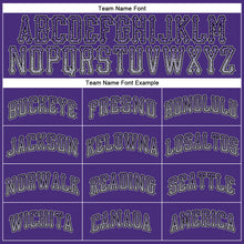 Load image into Gallery viewer, Custom Purple Gray-Black Authentic Drift Fashion Baseball Jersey
