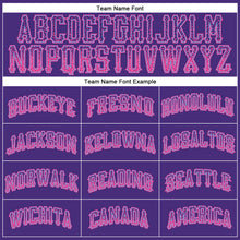 Load image into Gallery viewer, Custom Purple Pink-Light Blue Authentic Drift Fashion Baseball Jersey
