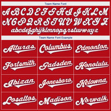 Load image into Gallery viewer, Custom Red White-Royal Authentic Baseball Jersey