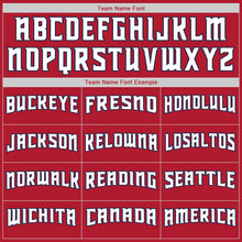 Load image into Gallery viewer, Custom Stitched Red Navy-White Sports Pullover Sweatshirt Hoodie