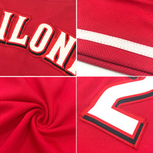 Load image into Gallery viewer, Custom Red White-Gold Authentic American Flag Fashion Baseball Jersey