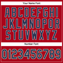 Load image into Gallery viewer, Custom Red Navy-Old Gold Performance T-Shirt