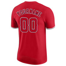 Load image into Gallery viewer, Custom Red Red-Navy Performance T-Shirt