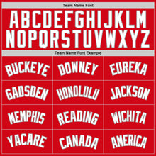 Load image into Gallery viewer, Custom Red White-Navy Authentic Throwback Rib-Knit Baseball Jersey Shirt