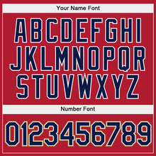 Load image into Gallery viewer, Custom Stitched Red Navy-Old Gold Sports Pullover Sweatshirt Hoodie