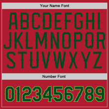 Load image into Gallery viewer, Custom Stitched Red Green-Neon Green Sports Pullover Sweatshirt Hoodie