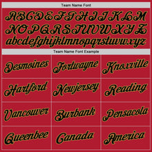 Load image into Gallery viewer, Custom Stitched Red Black-Old Gold Sports Pullover Sweatshirt Hoodie