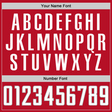 Load image into Gallery viewer, Custom Red White-Gray Performance T-Shirt