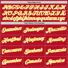 Load image into Gallery viewer, Custom Red White-Gold Performance T-Shirt