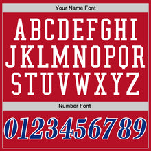 Load image into Gallery viewer, Custom Red Royal-White Performance T-Shirt