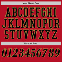 Load image into Gallery viewer, Custom Red Black-Old Gold Performance T-Shirt