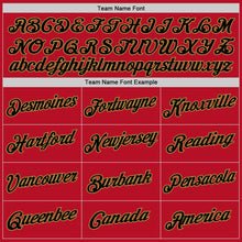 Load image into Gallery viewer, Custom Red Black-Old Gold Performance T-Shirt