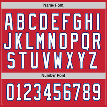 Load image into Gallery viewer, Custom Red White-Royal Hockey Jersey