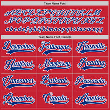 Load image into Gallery viewer, Custom Red Royal-White Hockey Jersey