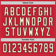 Load image into Gallery viewer, Custom Red Cream-Black Hockey Jersey
