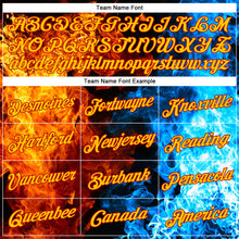 Load image into Gallery viewer, Custom Stitched Red Red-Gold 3D Pattern Design Flame Sports Pullover Sweatshirt Hoodie