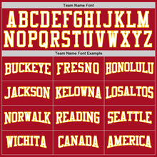 Load image into Gallery viewer, Custom Stitched Red White-Gold Sports Pullover Sweatshirt Hoodie