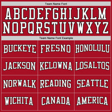 Load image into Gallery viewer, Custom Stitched Red White-Black Sports Pullover Sweatshirt Hoodie