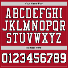 Load image into Gallery viewer, Custom Stitched Red White-Black Sports Pullover Sweatshirt Hoodie