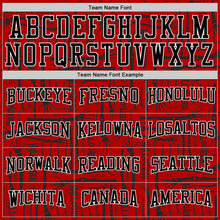 Load image into Gallery viewer, Custom Stitched Red Black-White 3D Pattern Halloween Sports Pullover Sweatshirt Hoodie