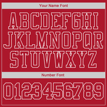 Load image into Gallery viewer, Custom Stitched Red Red-White Sports Pullover Sweatshirt Hoodie