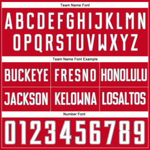 Load image into Gallery viewer, Custom Red White-Gray Authentic Throwback Basketball Shorts