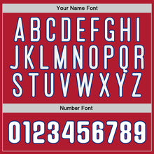 Load image into Gallery viewer, Custom Stitched Red White-Royal Sports Pullover Sweatshirt Hoodie