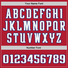 Load image into Gallery viewer, Custom Stitched Red White-Royal Sports Pullover Sweatshirt Hoodie