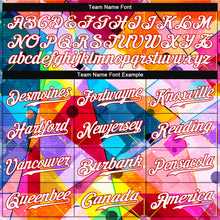 Load image into Gallery viewer, Custom Red White-Red 3D Pattern Design Geometric Graffiti Authentic Baseball Jersey