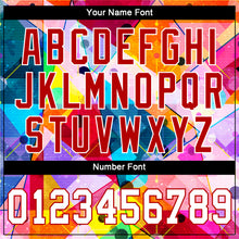 Load image into Gallery viewer, Custom Red White-Red 3D Pattern Design Geometric Graffiti Authentic Baseball Jersey