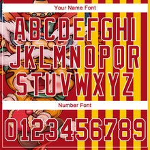 Load image into Gallery viewer, Custom Red Red-White 3D Pattern Design Cute Tiger Authentic Baseball Jersey