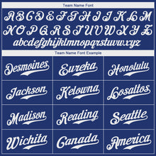 Load image into Gallery viewer, Custom Royal White-Red Authentic Baseball Jersey