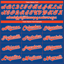 Load image into Gallery viewer, Custom Royal Orange-White Authentic Baseball Jersey