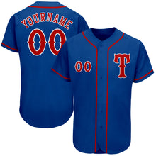 Load image into Gallery viewer, Custom Royal Red-White Authentic Baseball Jersey