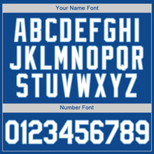 Load image into Gallery viewer, Custom Royal White-Light Blue Authentic Baseball Jersey