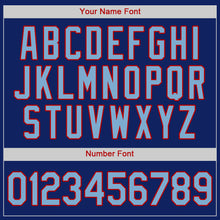 Load image into Gallery viewer, Custom Royal Light Blue-Red Authentic Baseball Jersey