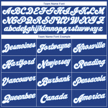 Load image into Gallery viewer, Custom Stitched Royal White-Light Blue Sports Pullover Sweatshirt Hoodie