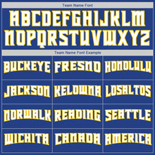 Load image into Gallery viewer, Custom Stitched Royal Gold-White Sports Pullover Sweatshirt Hoodie