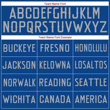 Load image into Gallery viewer, Custom Royal Gray-Red Authentic American Flag Fashion Baseball Jersey