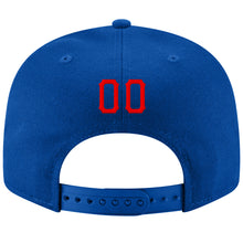 Load image into Gallery viewer, Custom Royal Red-White Stitched Adjustable Snapback Hat