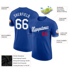 Load image into Gallery viewer, Custom Royal White-Red Performance T-Shirt
