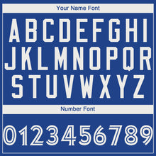 Load image into Gallery viewer, Custom Royal White Performance T-Shirt