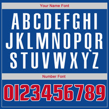 Load image into Gallery viewer, Custom Royal Red-White Authentic Throwback Rib-Knit Baseball Jersey Shirt