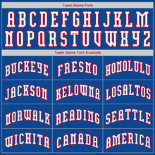 Load image into Gallery viewer, Custom Royal White-Red Authentic Throwback Rib-Knit Baseball Jersey Shirt