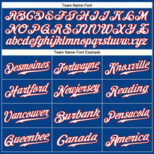 Load image into Gallery viewer, Custom Royal White-Red Authentic Baseball Jersey