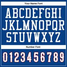 Load image into Gallery viewer, Custom Royal White-Red Authentic Baseball Jersey