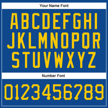 Load image into Gallery viewer, Custom Royal Gold-White Authentic Baseball Jersey